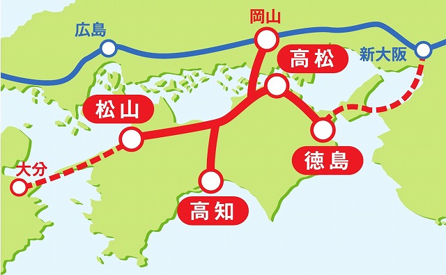 四国横断新幹線 鉄道計画データベース