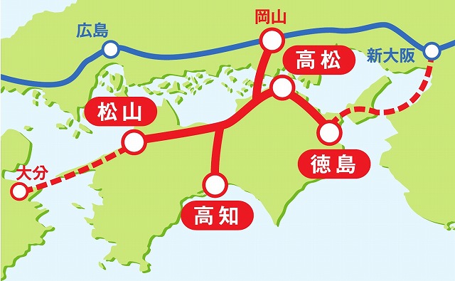 四国新幹線 鉄道計画データベース